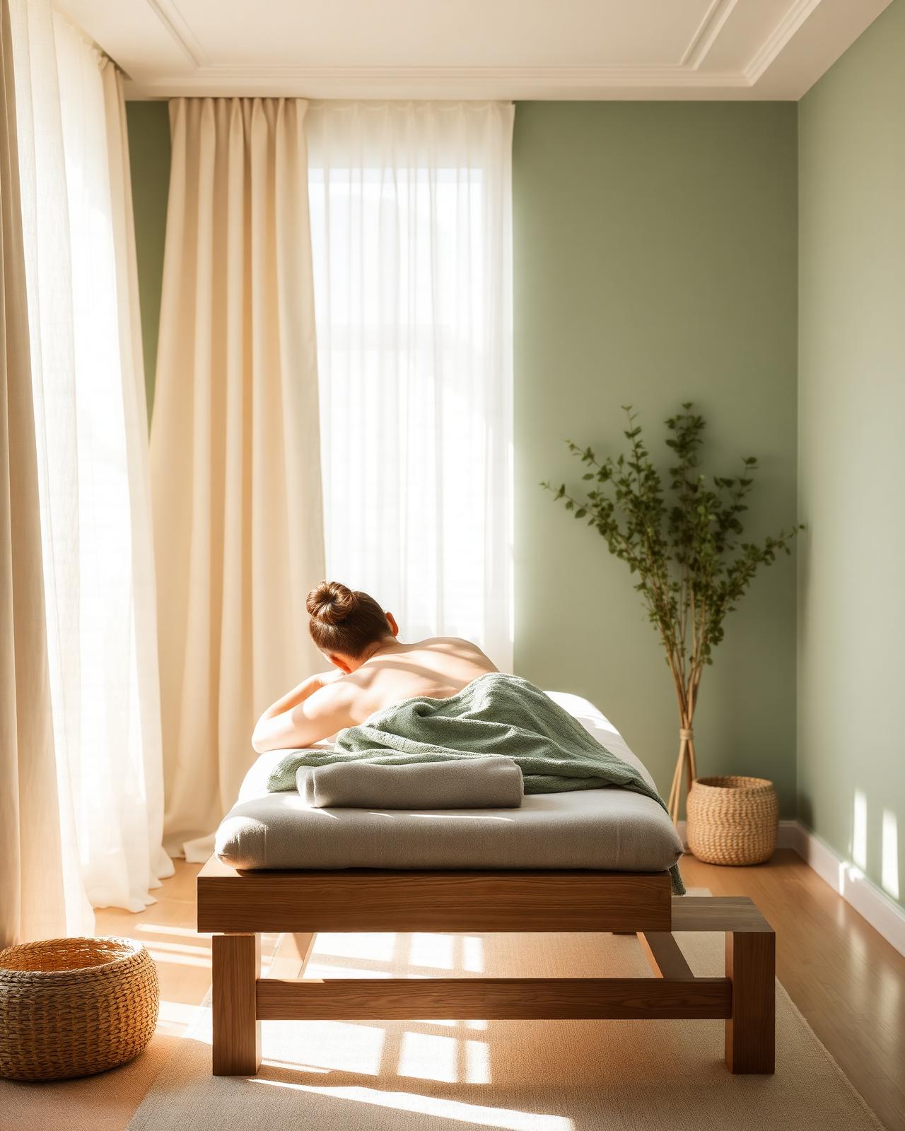 Rustige massage in een sereen behandelkamer in Amstelveen
